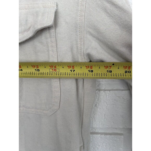 Hollister Shacket Shirt Jacket Flannel Pockets Boyfriend Fit Womens Small - Picture 7 of 8